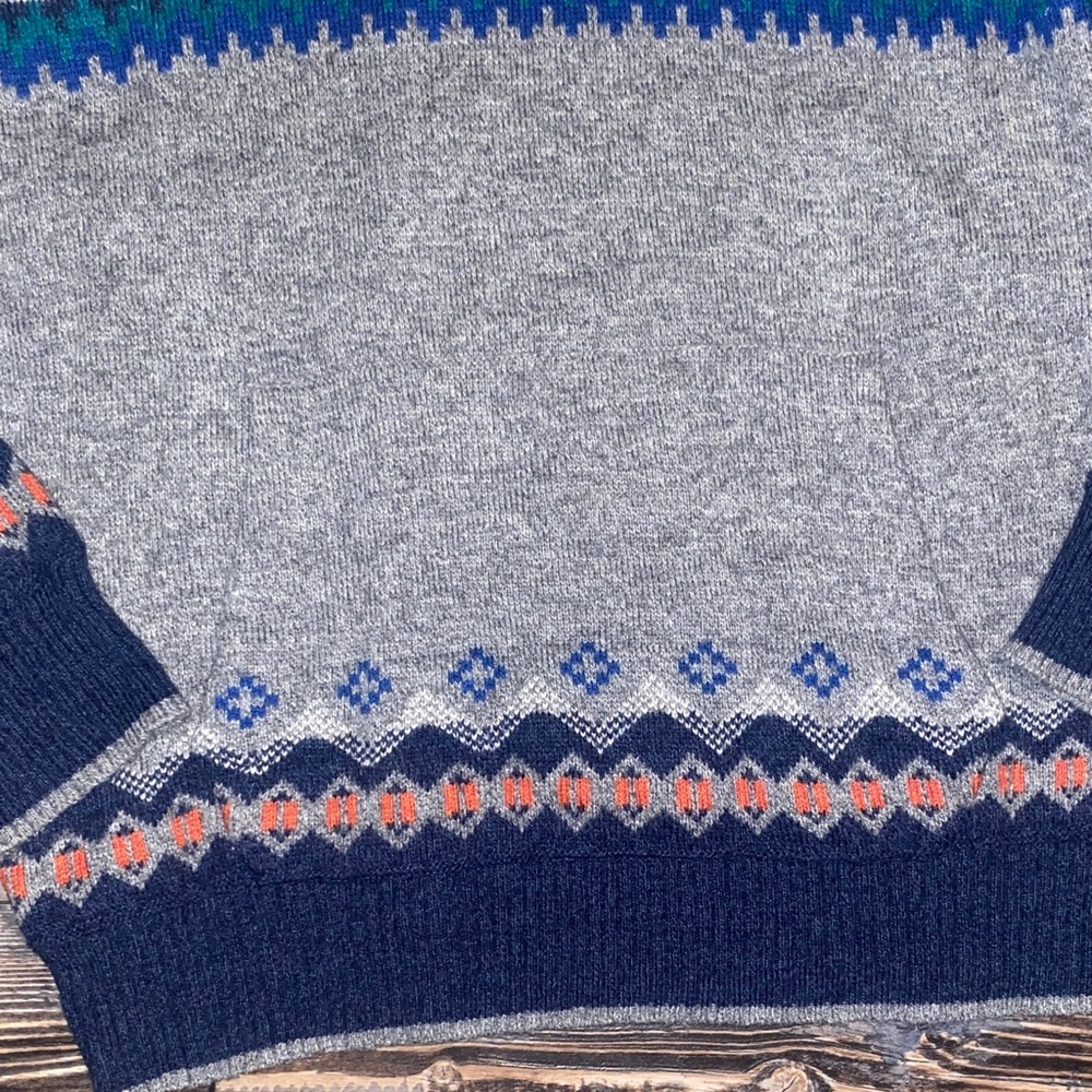 American Eagle Wool Blend Gray Patterned Men's Sw… - image 3